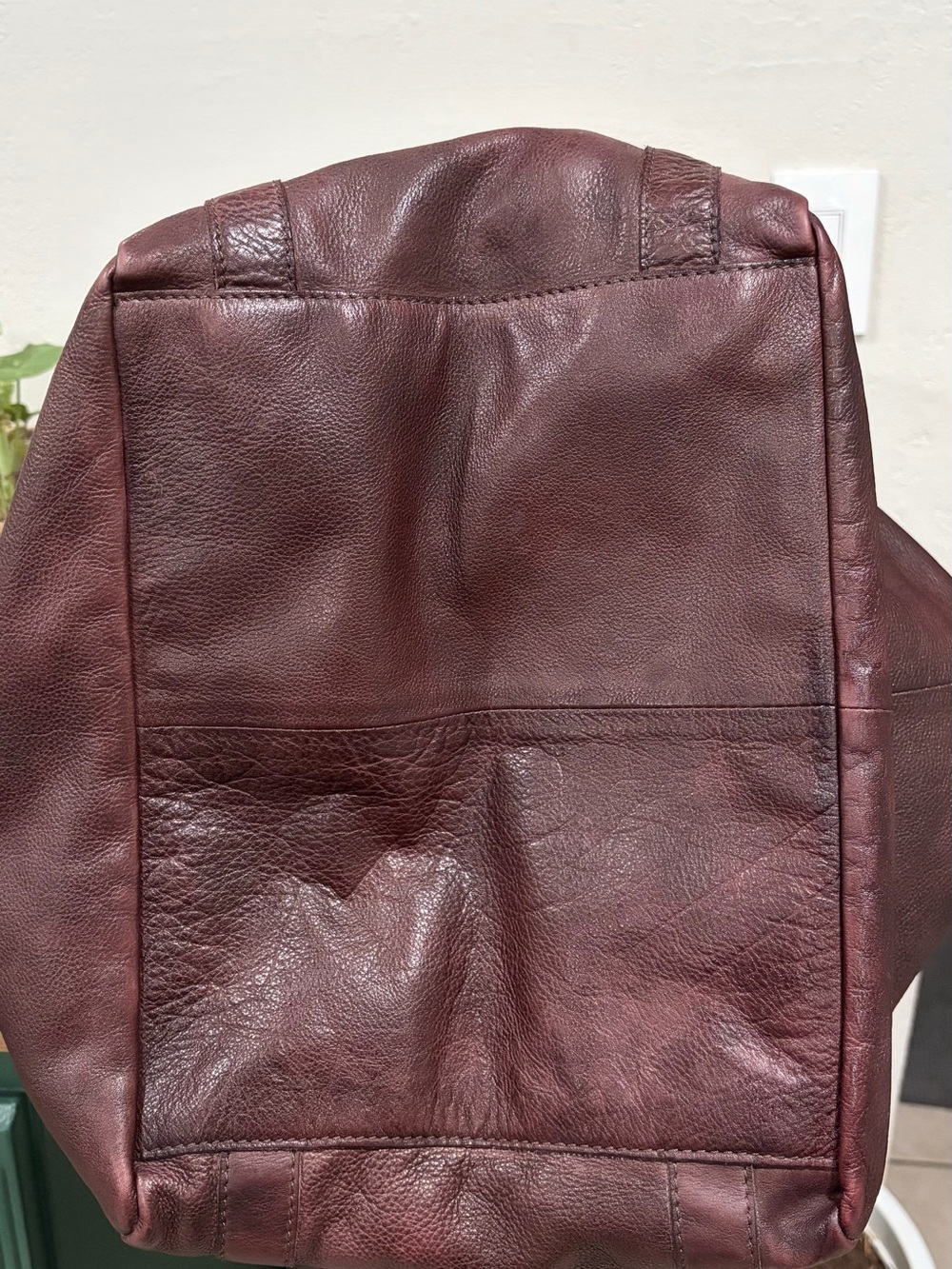 Free People Leslie Burgundy Leather Tote - Picture 5 of 12